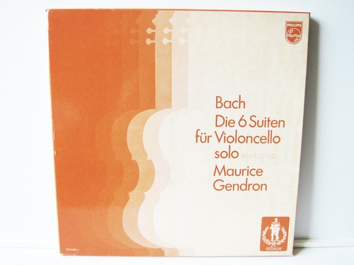 Maurice gendron bach 6 cello - gendron,